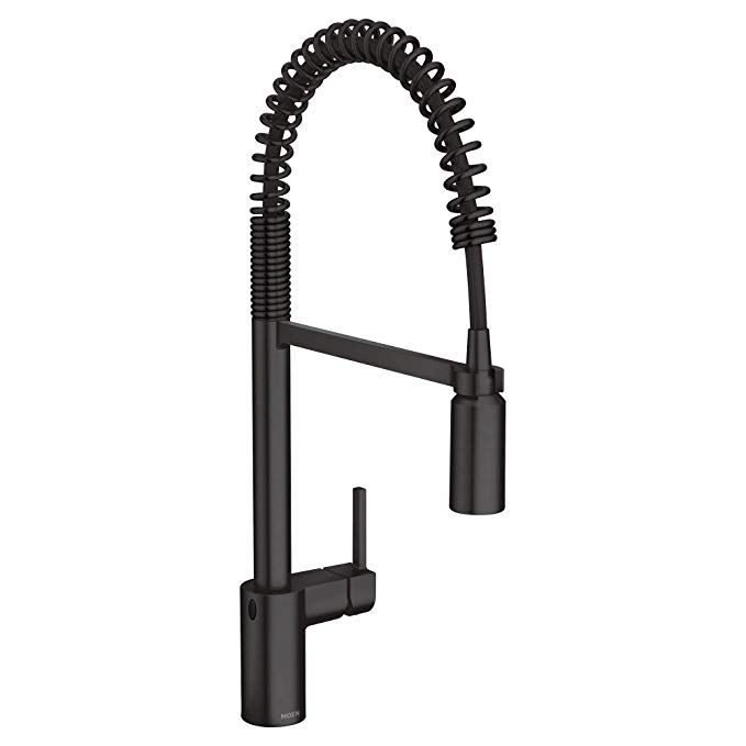 Moen 5923EWBL Align Motionsense Wave Sensor Touchless One-Handle High Arc Pulldown Kitchen Faucet Matte Black