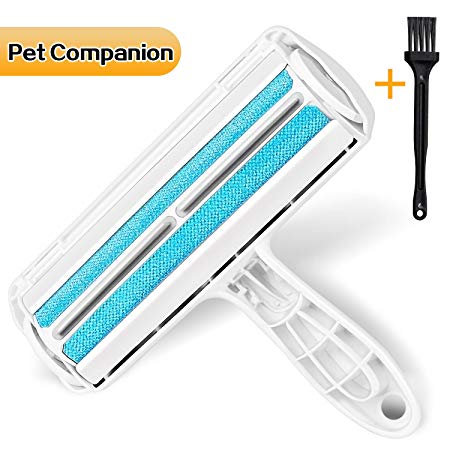 ZasLuke Pet Hair Remover, Reusable Lint Dog Cat Hair Remover Roller with Little Cleaning Brush to Remove Dogs, Cats and Other Pet Hairs from Furniture, Sofa, Bedding and More