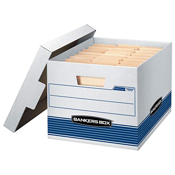 Bankers Box 00789  Stor/File Medium-Duty Storage Boxes, Letter/Legal, 12 Pack (00789)