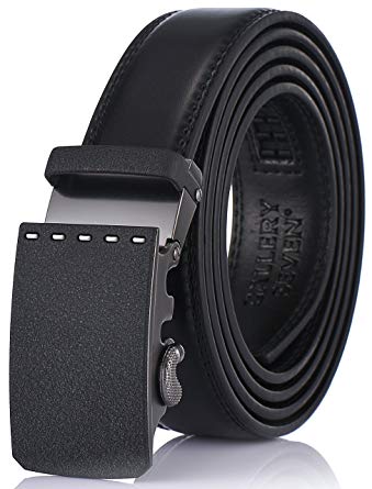 Gallery Seven Mens Leather Ratchet Belt - Adjustable Click Belt for Men
