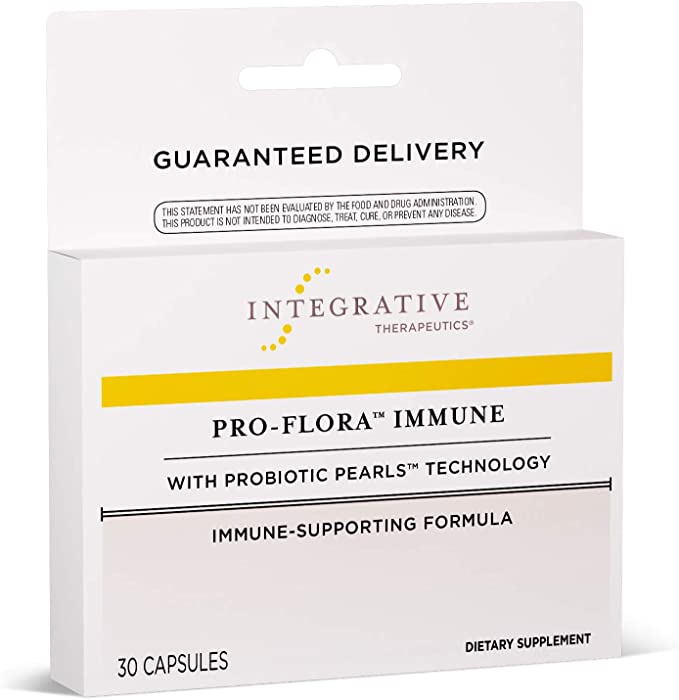 Integrative Therapeutics - Pro-Flora Immune with Patented True Delivery Technology - Immune System Support with Lactoferrin - Once Daily Dosage - Shelf Stable - Survives Stomach Acid - 30 Count