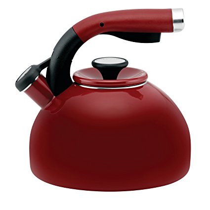 Circulon Teakettles Morning Bird Teakettle, 2-Quart, Rhubarb Red