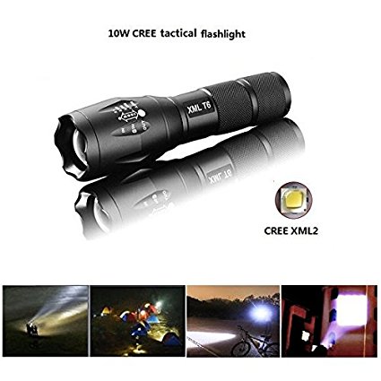 WattEDGE W-1 LED Tactical Flashlight, 1000 Lumen Handheld Flashlight, Adjustable Zoom and Dimmable Lighting Lamp, 3 Light Modes Including Strobe and SOS