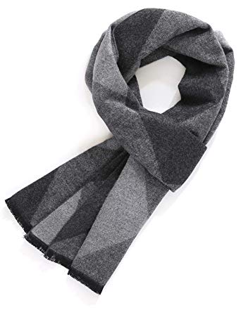 FULLRON Men Cashmere Scarf Silky Warm - Cotton Scarves for Winter
