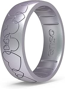 Enso Rings Disney Silicone Ring - Valentine's Day Collection - Comfortable and Flexible Design - Mickey Mouse and Minnie Mouse