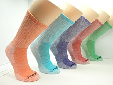Women's Merino Wool Colorful Hiking Socks (Assorted 3PK)