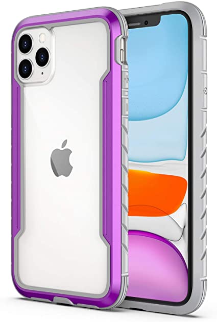 Aodh Compatible with iPhone 11 Case, Clear iPhone 11 Cases with Edge Shockproof Protection, TPU Protective Case for Apple iPhone 11 6.1 Inch (Purple)