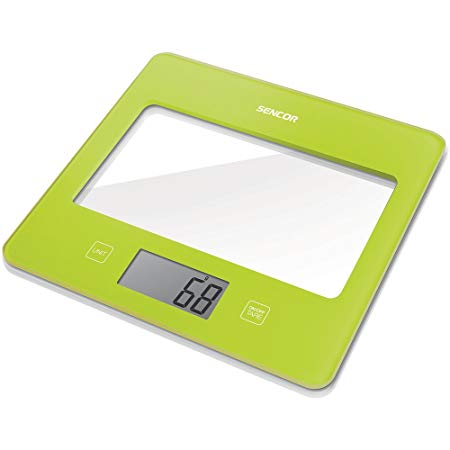 SENCOR SKS 5021GR Colourful kitchen scales with glass surface