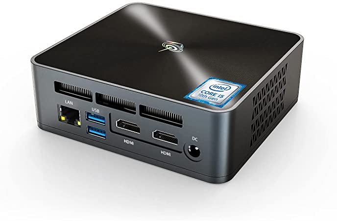 Beelink SEi10 Mini PC Windows 11 Pro,10th Generation Intel I5-1035G4 Processor,Mini Computer with 16GB DDR4 RAM/ 500GB SSD,4K/WiFi 6/BT5.0,Support Auto Power On