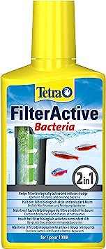 Tetra FilterActive Bacteria- mix of live starter bacteria & sludge-reducing cleaning bacteria, to support biological activity in aquarium, extend cleaning intervals & improve filter performance, 250ml