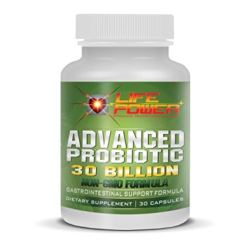 LifePower Labs-Advanced Probiotic Power 30 Billion  Gastro-Intestinal Support Formula. Probiotics For Women, Men & Kids To Improve Digestion, Lose Weight & Increase Energy. 30 Day Supply. NON-GMO!