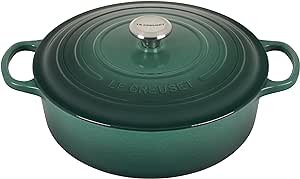 Le Creuset Enameled Cast Iron Signature Round Wide Dutch Oven, 6.75 qt., Artichaut