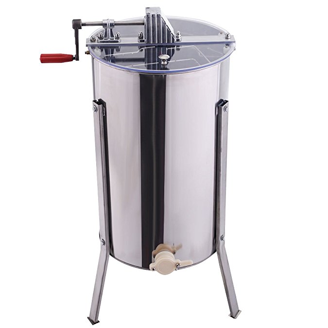 Goplus Large 2 Frame Honey Extractor Beekeeping Equipment Stainless Steel New