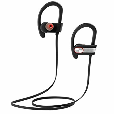 [Clear Sound] - Maxmore Noise Cancelling Bluetooth V4.1 In Ear Headphones Stereo Bass Earbuds Wireless Sport Workout Earphones With Hook