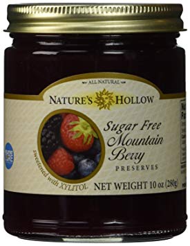Nature's Hollow Sugar-Free Mountain Berry Jam Preserves, 10 Ounce