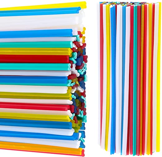 100 Pieces Plastic Welding Rods 7.9 Inch PP/PVC/PPR Plastic Welder Repair Rods for Car Bumpers and Daily Plastic Repair, 20 Pieces for Each Color