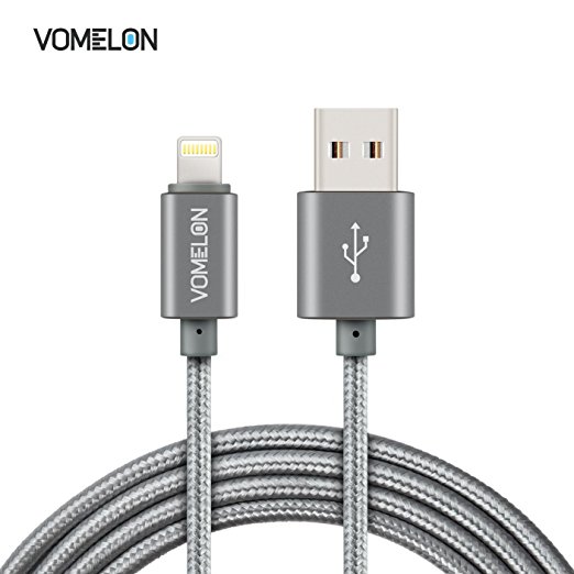 2Pack Apple Lightning to USB Sync & Charging Cable Super Speed Extra Long Nylon Braided USB Cable for iPhone 6, 6 Plus, iPod Touch 5/6, iPad Air and More Apple devices