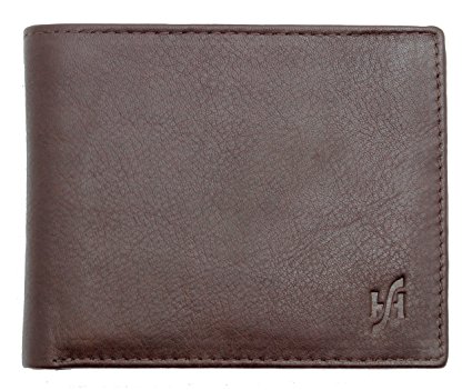 Starhide Mens Soft Brown Tan Leather Wallet With Photo ID And Coin Pocket Gift Boxed - 1216