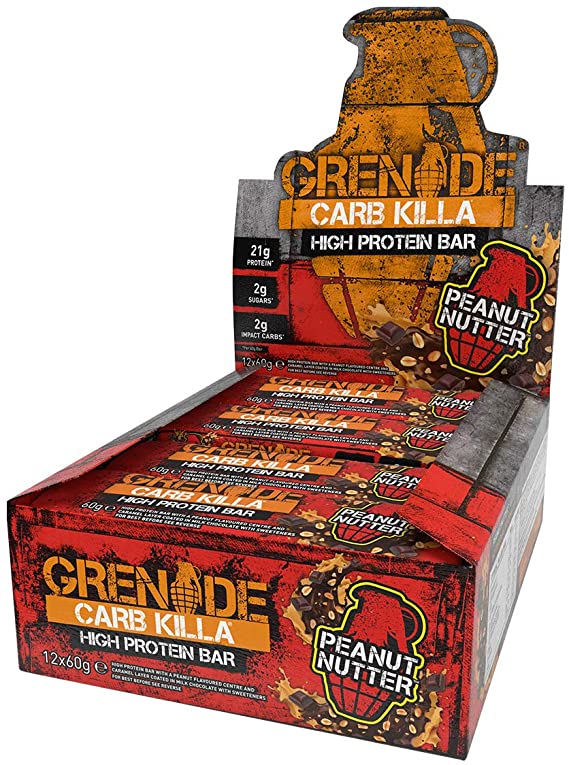 Grenade Carb Killa, High Protein Bar, Peanut Nutter 720 gram Peanut Nutter