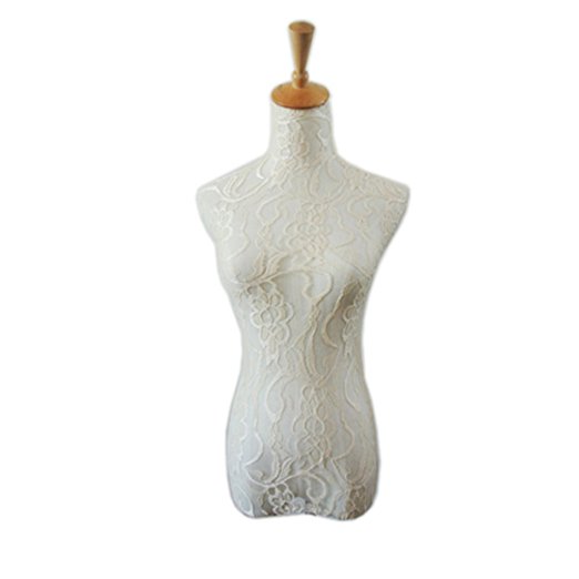 Navadeal Nude Flesh Lace Mannequin Cover Model Dummy Top Cover Cloth Top(Mannequin Not Included)