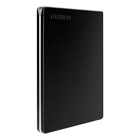 Toshiba Canvio Slim 1TB Portable External Hard Drive USB 3.0, Black (HDTD310XK3DA)