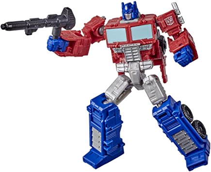 Transformers Toys Generations War for Cybertron: Kingdom Core Class WFC-K1 Optimus Prime Action Figure - Kids Ages 8 and Up, 3.5-inch