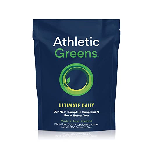 Athletic Greens Premium Green Superfood Cocktail The Most Complete Whole Food Supplement on The Planet, 30 Serving Pouch