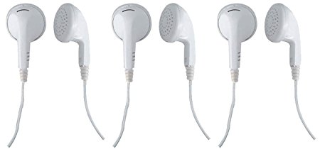 Craig Electronics CHP4811 Craig Electronics Earbuds, 3-Pack, White