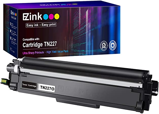 E-Z Ink (TM) with Chip Compatible Toner Cartridge Replacement for Brother TN227 TN-227 TN227bk TN223bk TN223 use with MFC-L3770CDW MFC-L3750CDW HL-L3230CDW HL-L3290CDW HL-L3210CW MFC-L3710CW (1 Black)