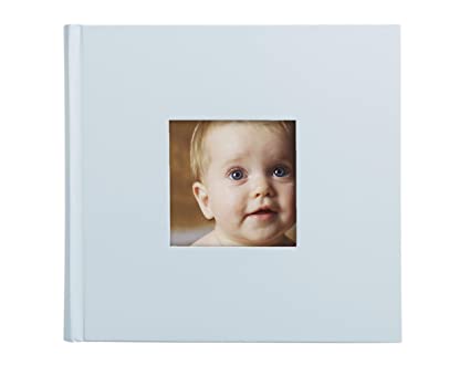 Pearhead Baby Photo Album, Light Blue
