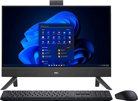 Dell Inspiron 5415 All in One - 23.8-inch FHD (1920 x 1080) Touchscreen, AMD Ryzen 5 7530U (Up to 4.5GHz), 16GB DDR4 RAM, 512GB SSD, AMD Radeon Graphics, Windows 11 Home - Black