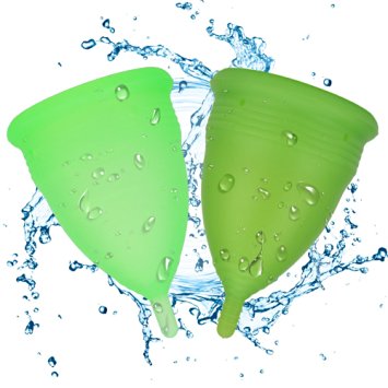 Bodybay menstrual cup,Set of 2 with FDA Registered,Feminine Alternative Protection to Cloth Sanitary Napkins - Pre Childbirth Small Size