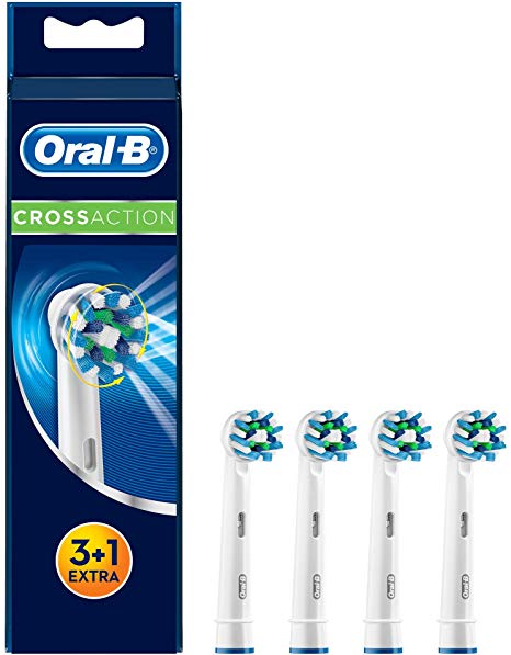 Oral-B Cross Action Electric Toothbrush Replacement Brush Heads Refill, 4 Count .6 pounds