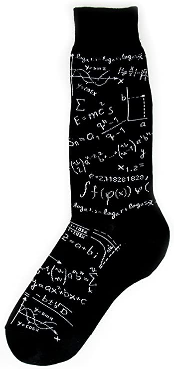 Foot Traffic, Men's Education-Themed Socks, Gifts for Teachers, Men's Sizes 7–12