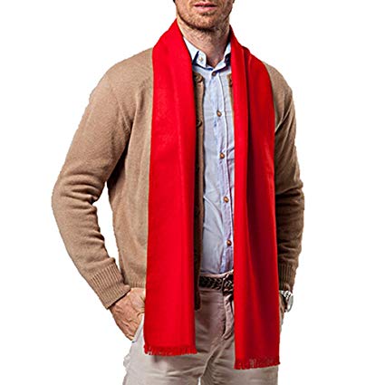 Panegy Men Cashmere Scarves Long Winter Scarf Casual Warm Thick Wap Business Men