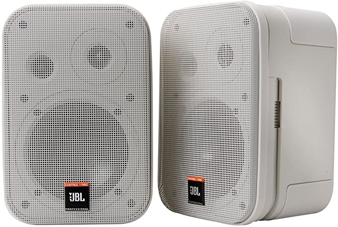 JBL Professional C1PRO-WH High Performance 2-Way Professional Compact Loudspeaker System, White, Sold as Pair
