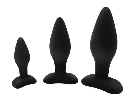 Letsgasm Anal Commander Collection: 3 Sizes Of Silicone Anal Butt Plugs