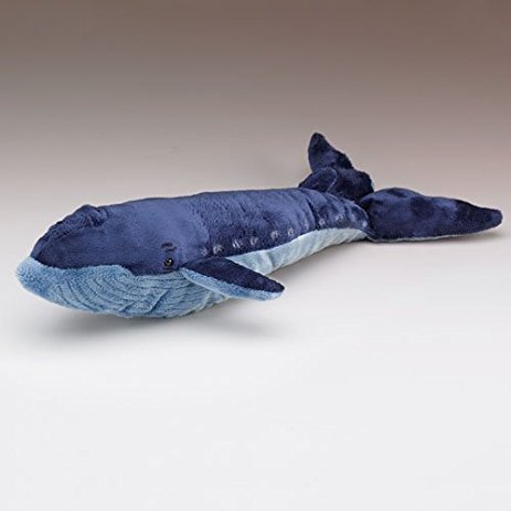 Wildlife Artists Blue Whale Stuffed Animal Plush Toy, 18" Long