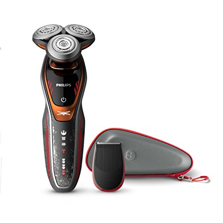 Philips Norelco Special Edition Star Wars Poe Wet & Dry Electric Shaver, SW6700/91, with Turbo  mode and Precision Trimmer