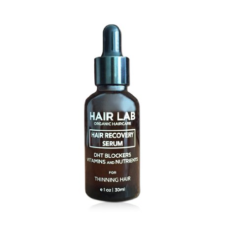 Hair Lab Hair Growth Serum for Regrowth and Thickening for Thinning Hair. Organic Ingredients. Packed with DHT Blockers Including Caffeine and Biotin. (1 Ounce)