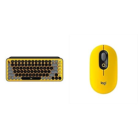 Logitech POP Wireless Mouse and POP Keys Mechanical Keyboard Combo - Customisable Emojis, SilentTouch, Precision/Speed Scroll, Compact Design, Bluetooth, USB, Multi-Device, OS Compatible - Blast