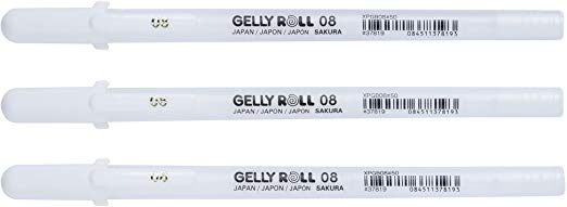 Sakura Gelly Roll Medium Point Pen Open Stock-White - Pack of 3