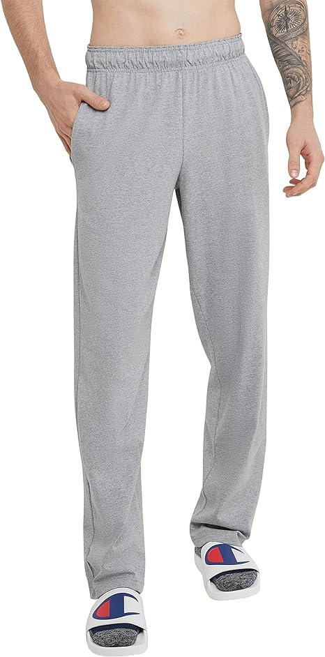 Champion Men's Pants, Everyday Cotton Pants for Men, Open Bottom Pants (Reg. Or Big & Tall)