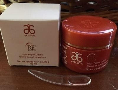 Arbonne Re9 Advanced Night Repair Crème, Net wt. 1oz/30g/30ml