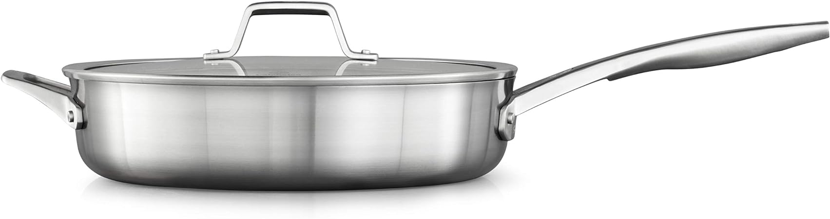 Calphalon Saute pan with lid, 5 QT, Silver