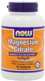 NOW Foods Magnesium Citrate 400mg  90 Softgels