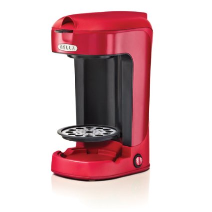 BELLA 13711 One Scoop One Cup Coffee Maker, Red