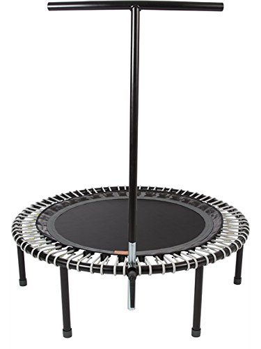 bellicon Plus Trampoline with Handle 44” with Fold-Up Legs - Made in Germany - Best Bounce - 60 Day Online Workout Program