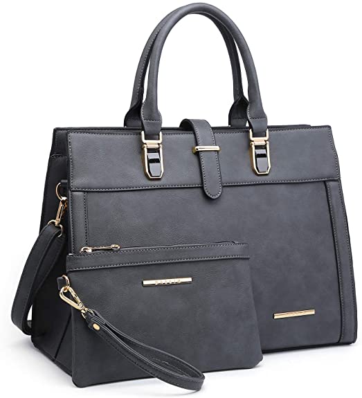 Women's Structured Handbag Fashion Top Handle Shoulder Bag Tote Satchel Purse W/Matching Wallet