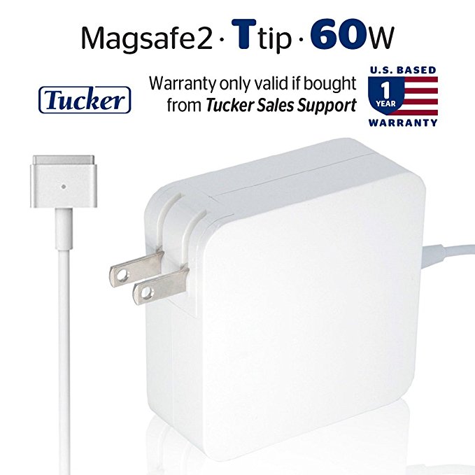 Macbook Pro Charger, 60W Power Adapter Magsafe 2 Style Connector - Tucker TM - Replacement Charger for Apple Mac Book Pro 11 inch/13 inch/15 inch…